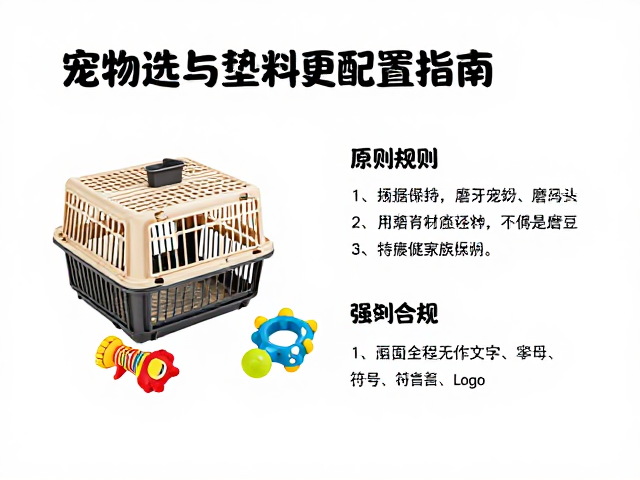 宠物笼选型与垫料更换、磨牙玩具配置指南,打造健康家居环境