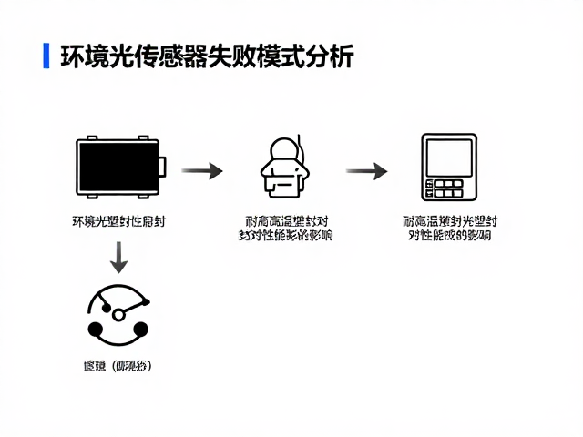 环境光传感器失效模式分析,耐高温塑封对性能的影响