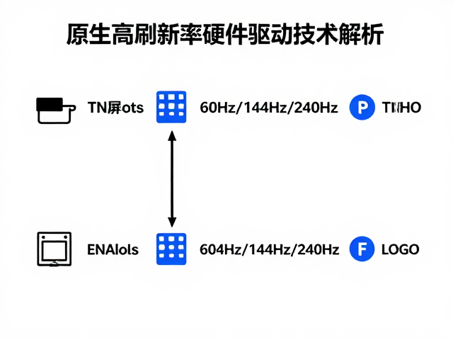 TN屏60Hz/144Hz/240Hz怎么选?原生高刷新率硬件驱动技术解析