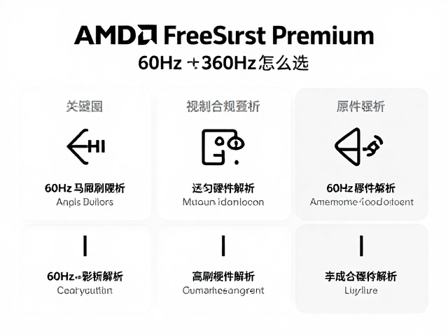 AMD FreeSync Premium与原生高刷硬件解析,60Hz至360Hz怎么选
