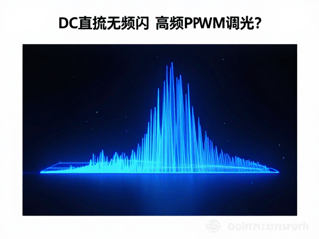 DC直流无频闪与高频PWM调光对比,如何降低蓝光危害指数?