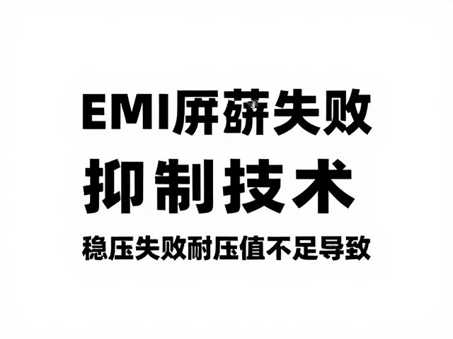 EMI屏蔽失效?稳压失效耐压值不足导致?深度解析抑制技术