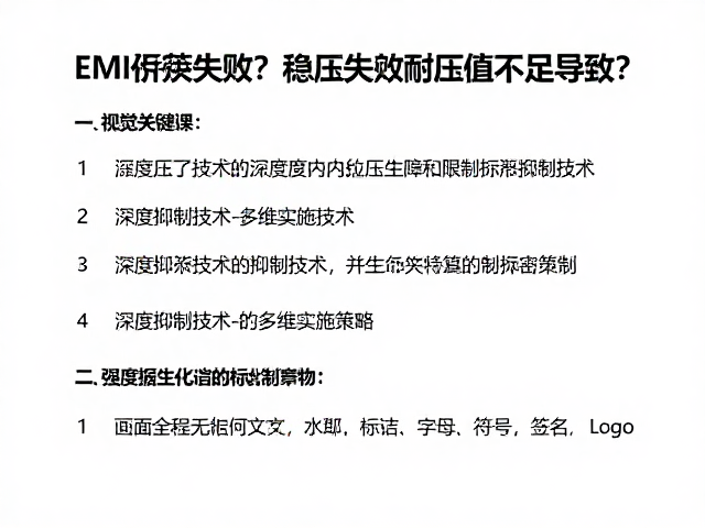 EMI屏蔽失效?稳压失效耐压值不足导致?深度解析抑制技术
