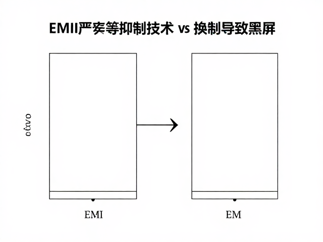 EMI屏蔽抑制技术,防止电压波动浪涌导致黑屏