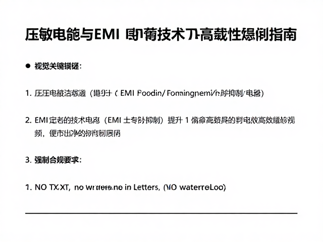压敏电阻与EMI屏蔽技术,提升高负载稳定性指南