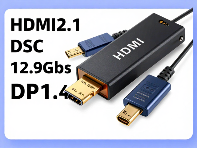 HDMI2.1无损高速传输,DSC,12.9Gbps DP1.4技术解析