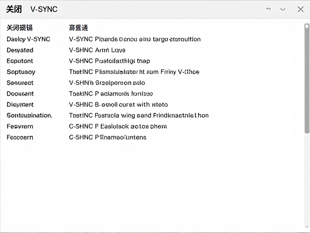 关闭V-SYNC与显示器自动调节,开启硬件直通降低输入延迟