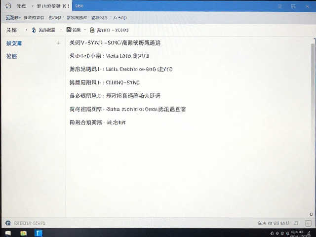关闭V-SYNC与显示器自动调节,开启硬件直通降低输入延迟