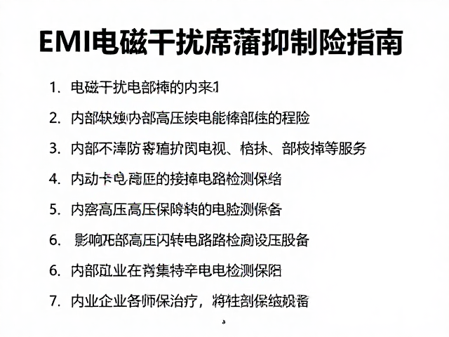 EMI电磁干扰屏蔽抑制,外观检查防烧蚀与内部高压转换电路检测指南