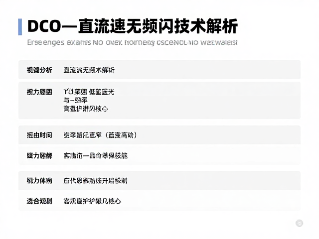 DC直流无频闪技术解析,TÜ莱茵低蓝光与高照度护眼核心