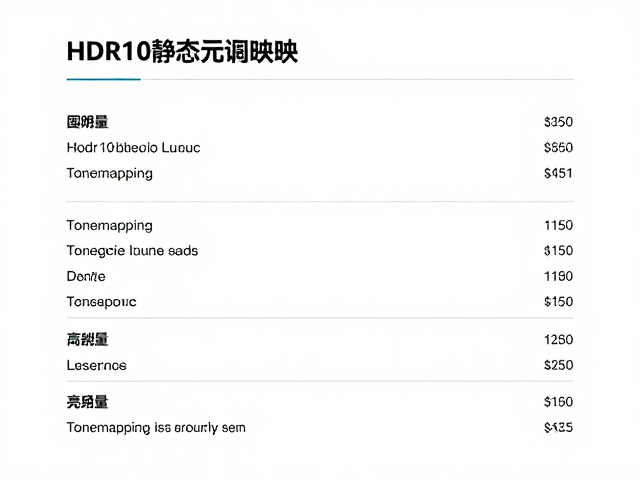 HDR10静态元数据映射,调整峰值亮度与Tonemapping优化指南