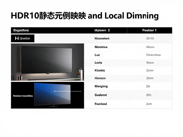 HDR10静态元数据映射与Local Dimming，提升流媒体画质关键