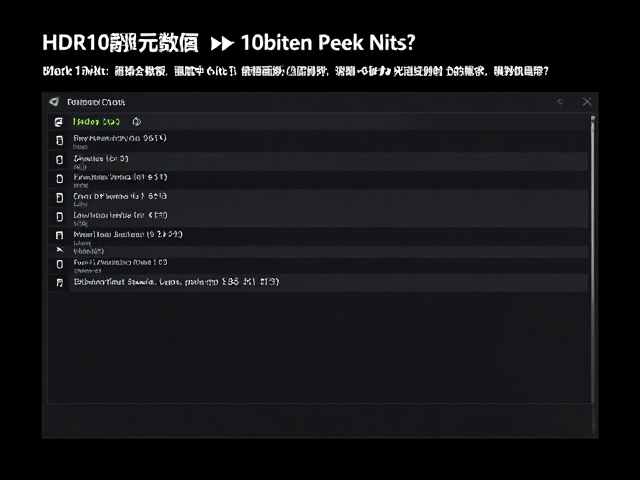 HDR10静态元数据,10bit面板驱动,Peak Nits如何决定画质上限?