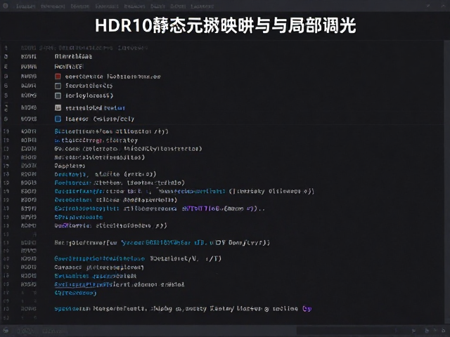 HDR10静态元数据映射与局部调光,解决SDR转HDR色差难题