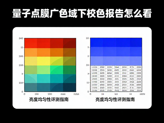 量子点膜广色域下校色报告怎么看?亮度均匀性评测指南