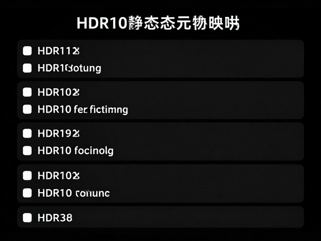 HDR10静态元数据映射,利用局部调光控制,打造极致光影立体感