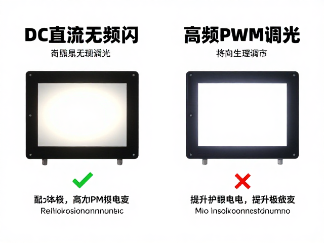 DC直流无频闪与高频PWM调光对比，高精度光敏电阻如何提升护眼效果