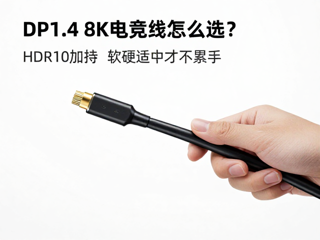 DP1.4 8K电竞线怎么选?HDR10加持,软硬适中才不累手