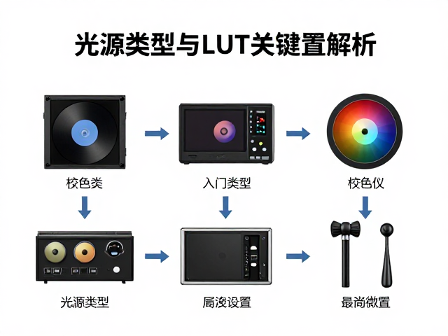 校色仪入门指南,光源类型与LUT关键设置解析