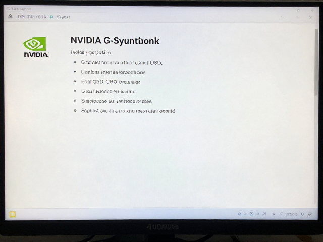 NVIDIA G-Sync,技嘉AORUS,调整显示器OSD同步开关指南