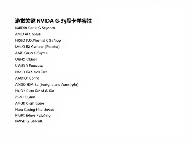 NVIDIA G-Sync与AMD RX显卡兼容性,评估游戏列表与硬件同步指南