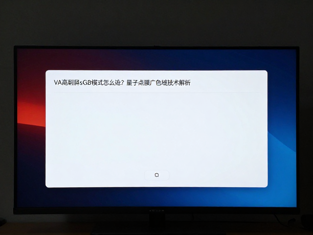 VA高刷屏sRGB模式怎么选?量子点膜广色域技术解析