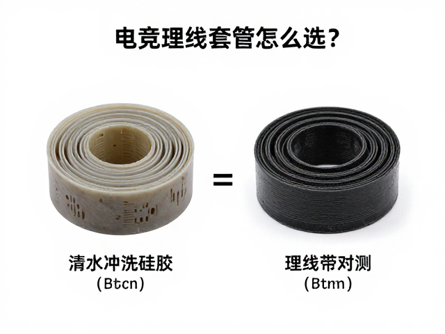 电竞理线套管怎么选?清水冲洗硅胶与理线带对比评测
