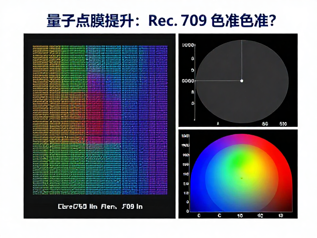 量子点膜如何提升Rec.709色准?实测广色域与响应时间拖影表现