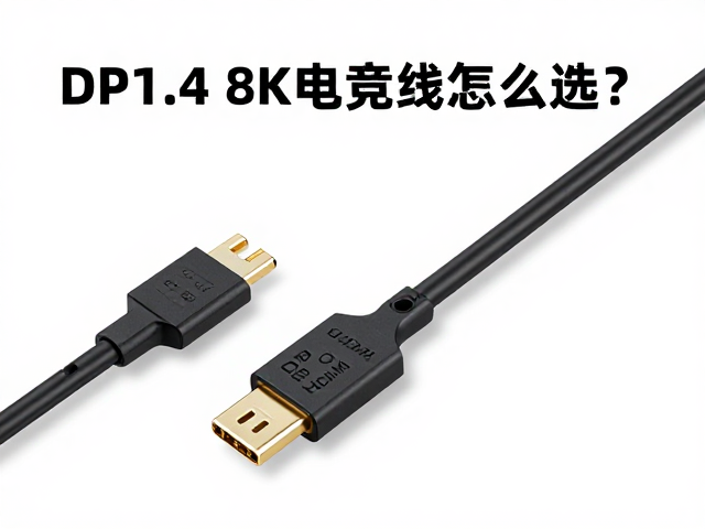 DP1.4 8K电竞线怎么选?避坑混淆DP与HDMI,认准UL安全认证