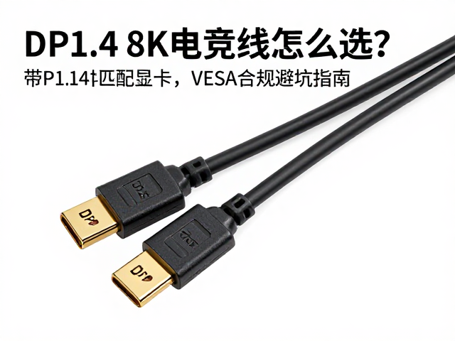 DP1.4 8K电竞线怎么选?带宽匹配显卡,VESA合规避坑指南