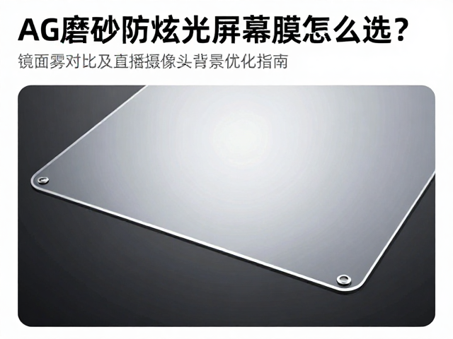 AG磨砂防眩光屏幕膜怎么选?镜面雾面对比及直播摄像头背景优化指南