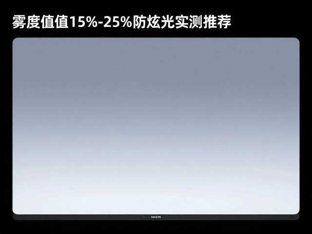 国产电竞AG磨砂膜怎么选?雾度值15%-25%防眩光实测推荐