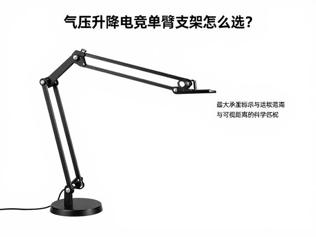 气压升降电竞单臂支架怎么选？最大承重标识与夹持式安装全解析
