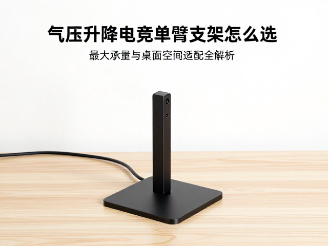 气压升降电竞单臂支架怎么选？最大承重与桌面厚度适配全解析
