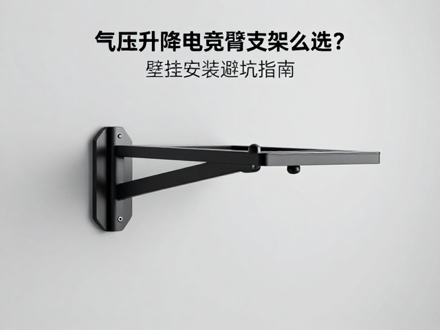 气压升降电竞单臂支架怎么选?壁挂安装避坑指南,牢记避免超重
