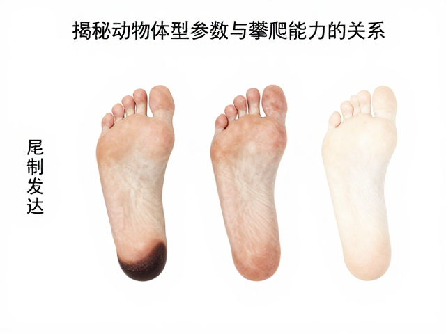 足弓发达尾尖色深,揭秘动物体型参数与攀爬能力的关系