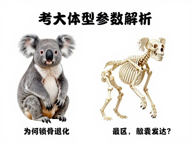 考拉体型参数解析,为何锁骨退化、颊囊发达?
