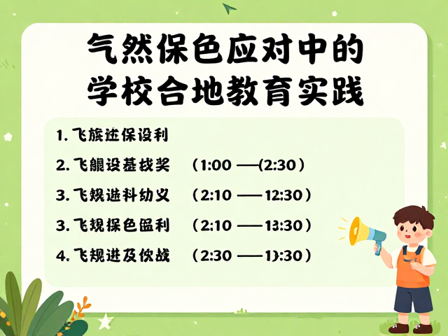 自然保护区建设，气候变化应对中的学校自然教育实践