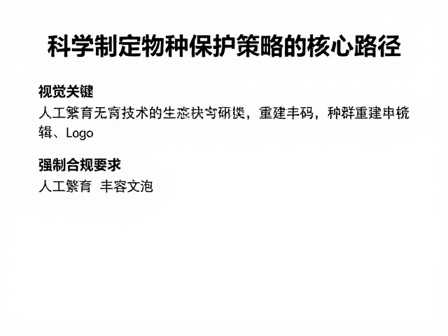 人工繁育与丰容技术,科学制定物种保护策略的核心路径