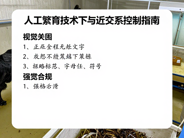 人工繁育技术下的丰容策略与近交系控制指南