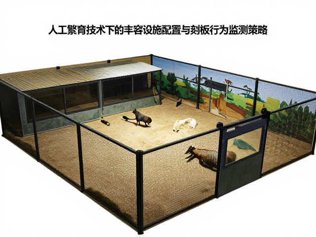人工繁育技术下的丰容设施配置与刻板行为监测策略