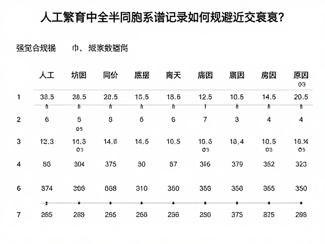人工繁育中全半同胞系谱记录如何规避近交衰退?