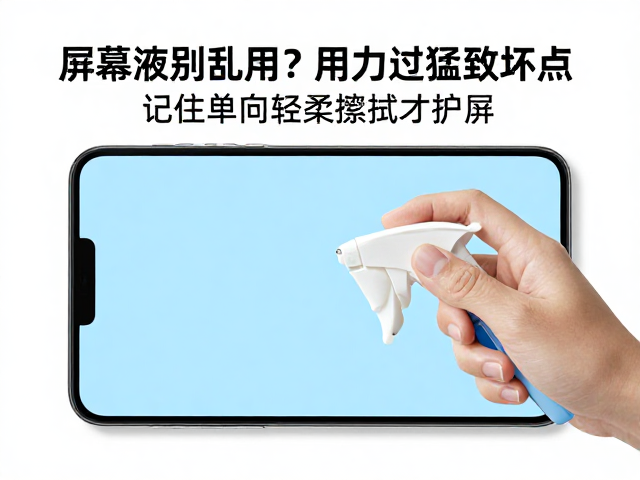 屏幕清洁液别乱用？用力过猛致坏点，记住单向轻柔擦拭才护屏