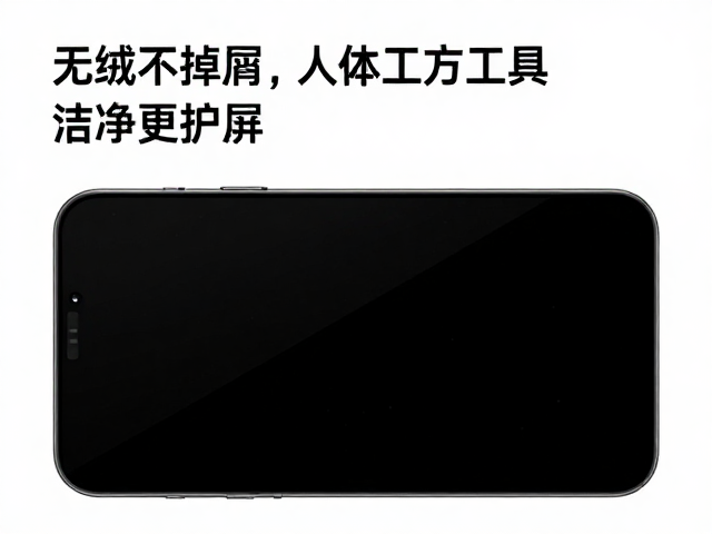 屏幕清洁液怎么选?无绒不掉屑,人体工学工具,洁净更护屏
