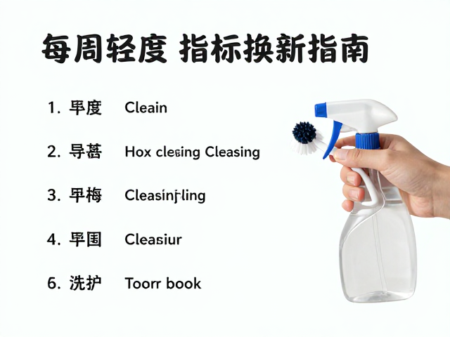 屏幕清洁液，软毛刷，每周轻度清洁指南，轻松焕新