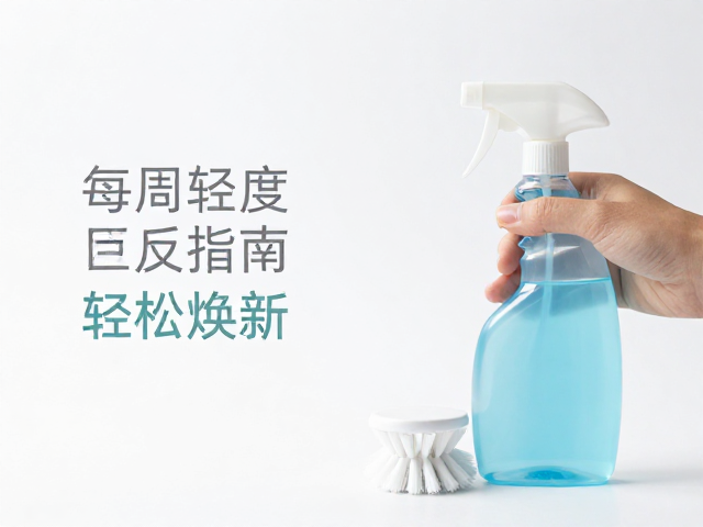 屏幕清洁液，软毛刷，每周轻度清洁指南，轻松焕新
