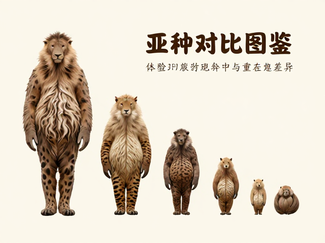 亚种对比图鉴，生态旅游观察中体型大小与体重差异解析