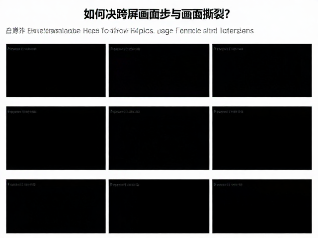 多屏同步器如何解决跨屏画面同步与画面撕裂?