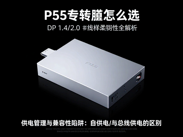 PS5显示器转接盒怎么选?DP 1.4/2.0与线材柔韧性全解析