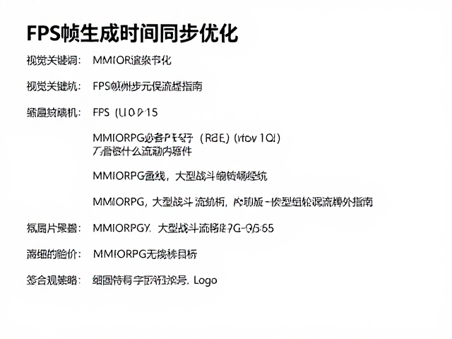 FPS帧生成时间同步优化,MMORPG大型战斗流畅指南